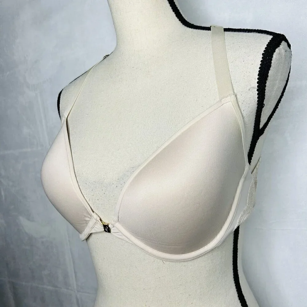 Third Love 32E / 34D Beige Lace Racerback Women's Underwire Lined Bra